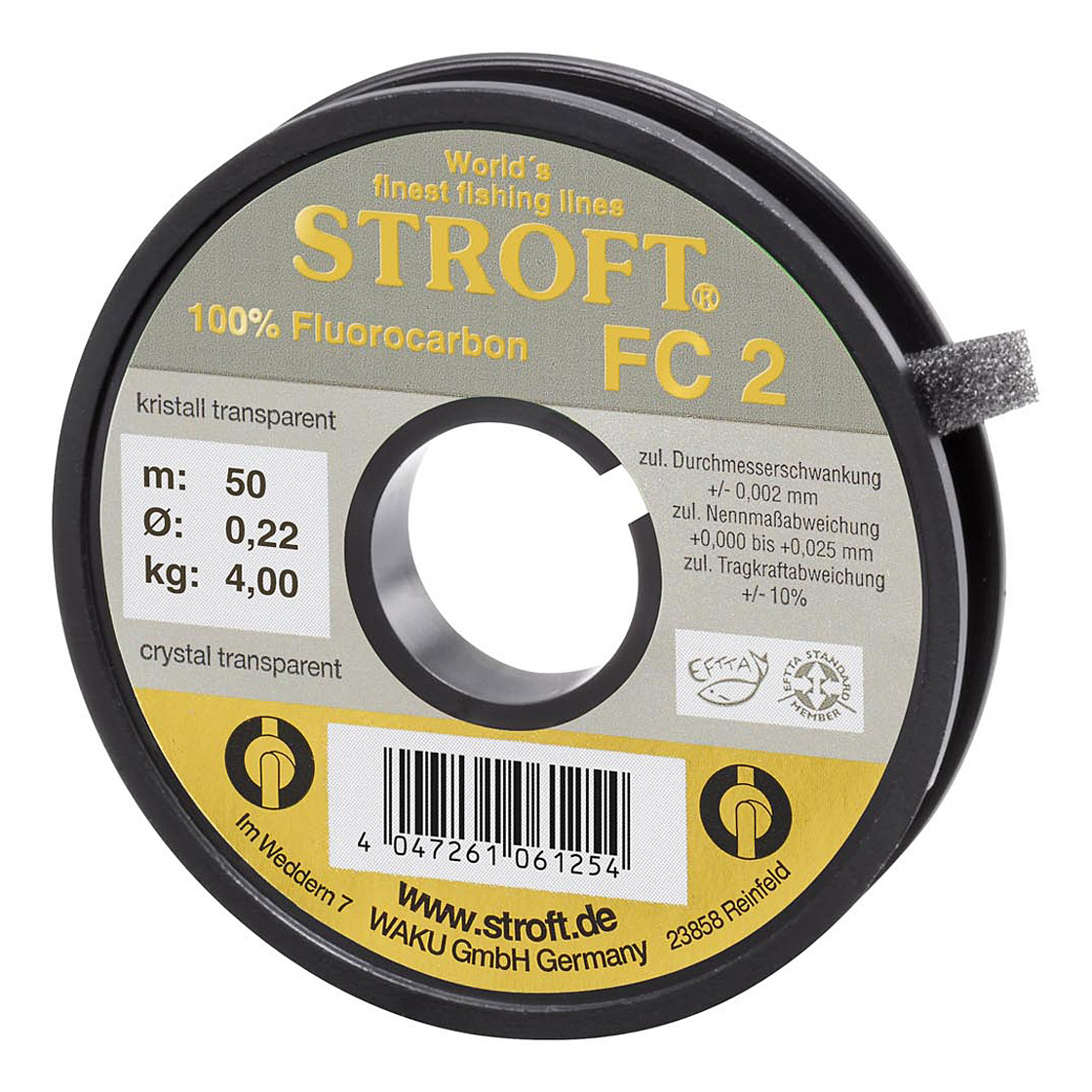 Bas de ligne Stroft FC2 Fluorocarbone 50 m/bobine