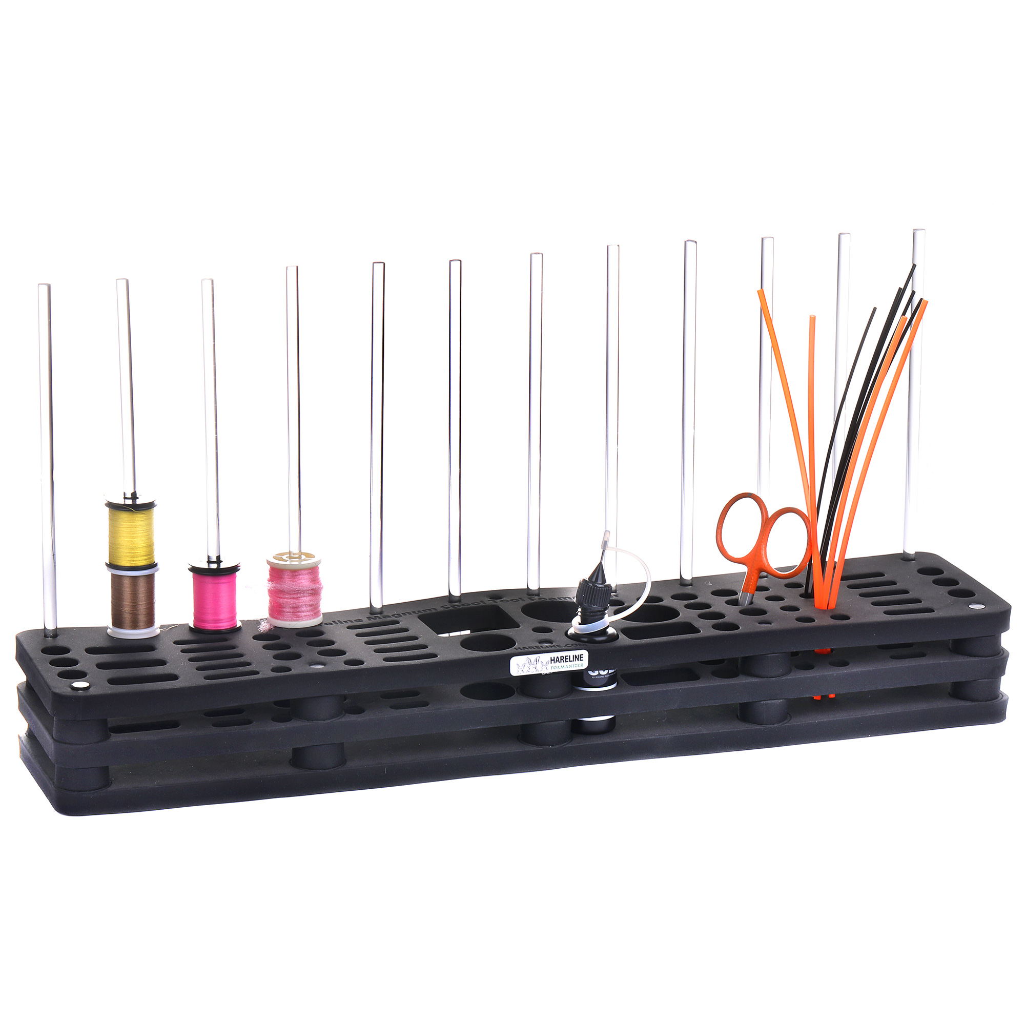 Hareline Magnum Spool / Tool Module Foamanizer 18.5" - Station de rangement pour la table de montage