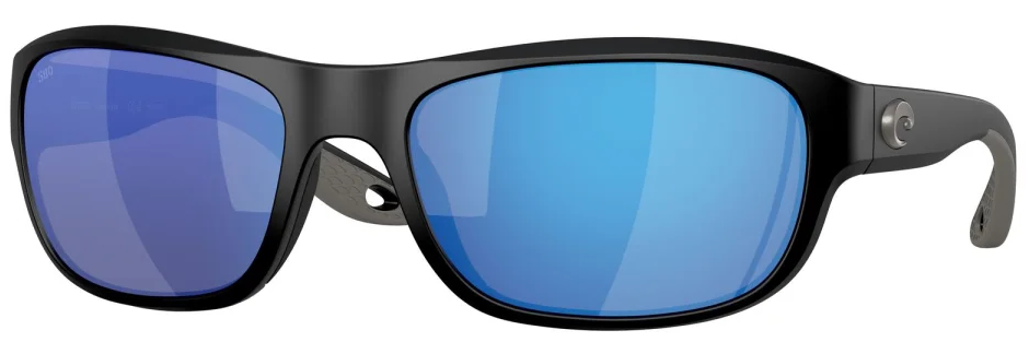 Costa lunettes polarisantes Clipperton Matte Black (Blue Mirror 580G)