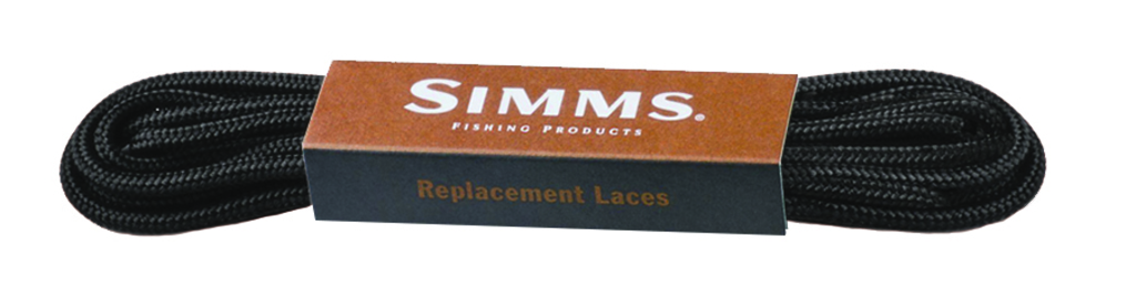 Simms Replacement Laces Lacets pour chaussures de wading black