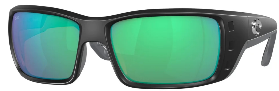 Costa lunettes polarisantes Permis Matte Black (Green Mirror 580G)