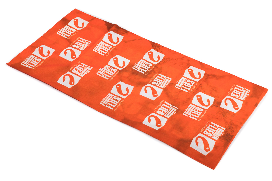 Frödin Flies Neck Tube Orange Tissu de tête et multi-fonctionnel
