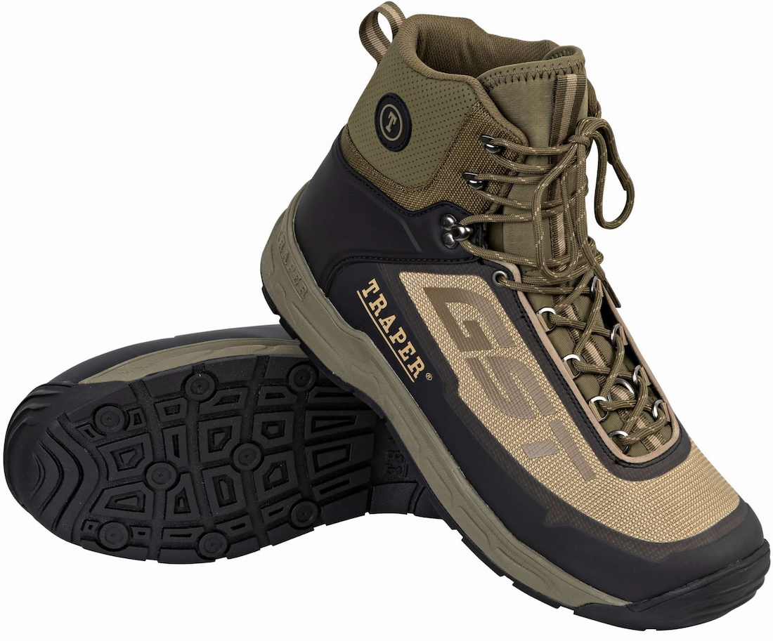 Traper GST Wading Boot Rubber Chaussures de wading avec semelle en caoutchouc