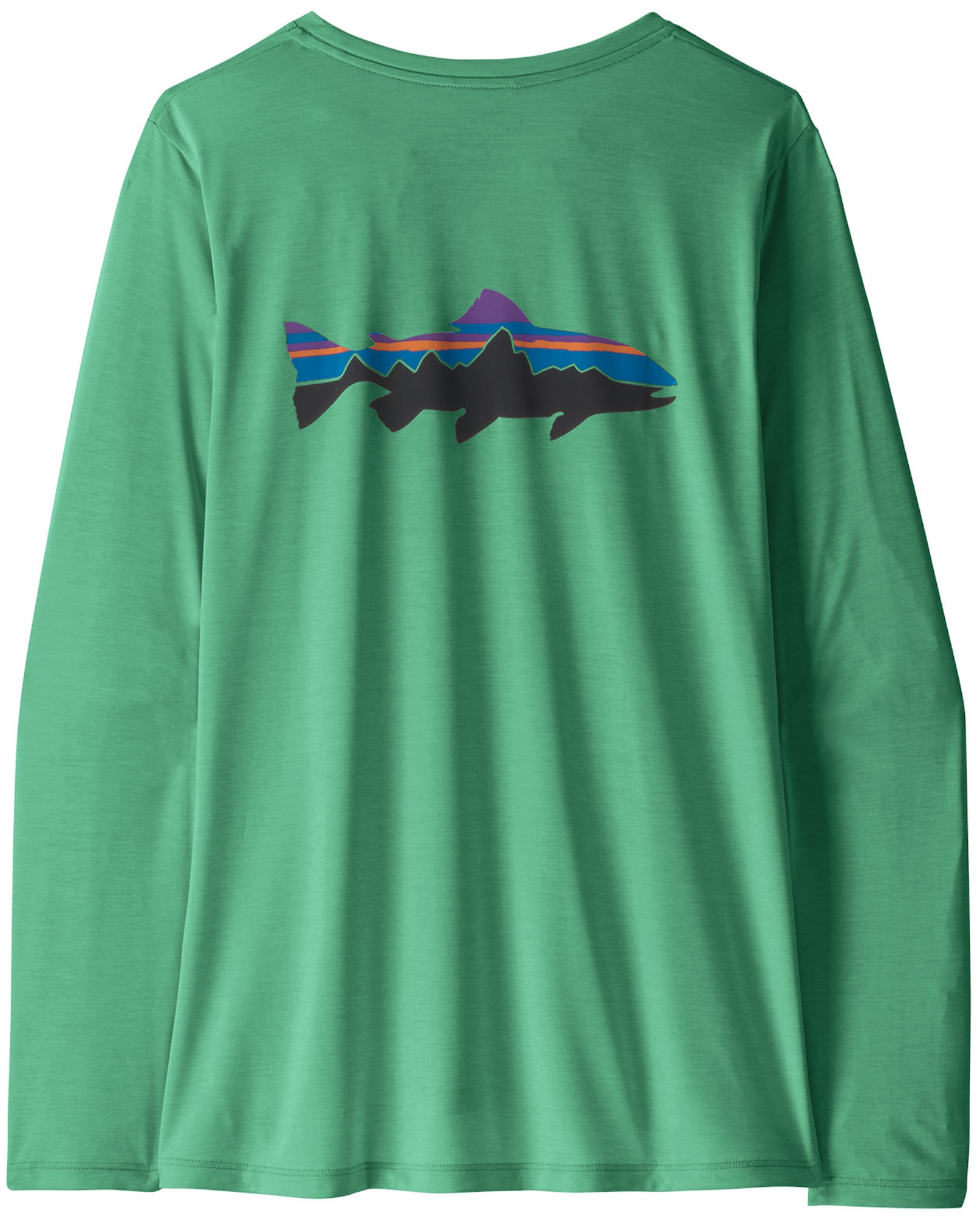 Patagonia W's Longsleeve Cap Cool Daily Shirt - Fitz Roy Trout AQSX