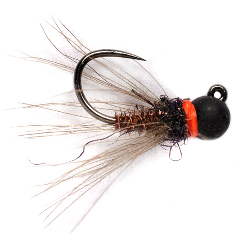 Fulling Mill Nymphes - CDC Pheasant Tail Jig Matte Black Barbless