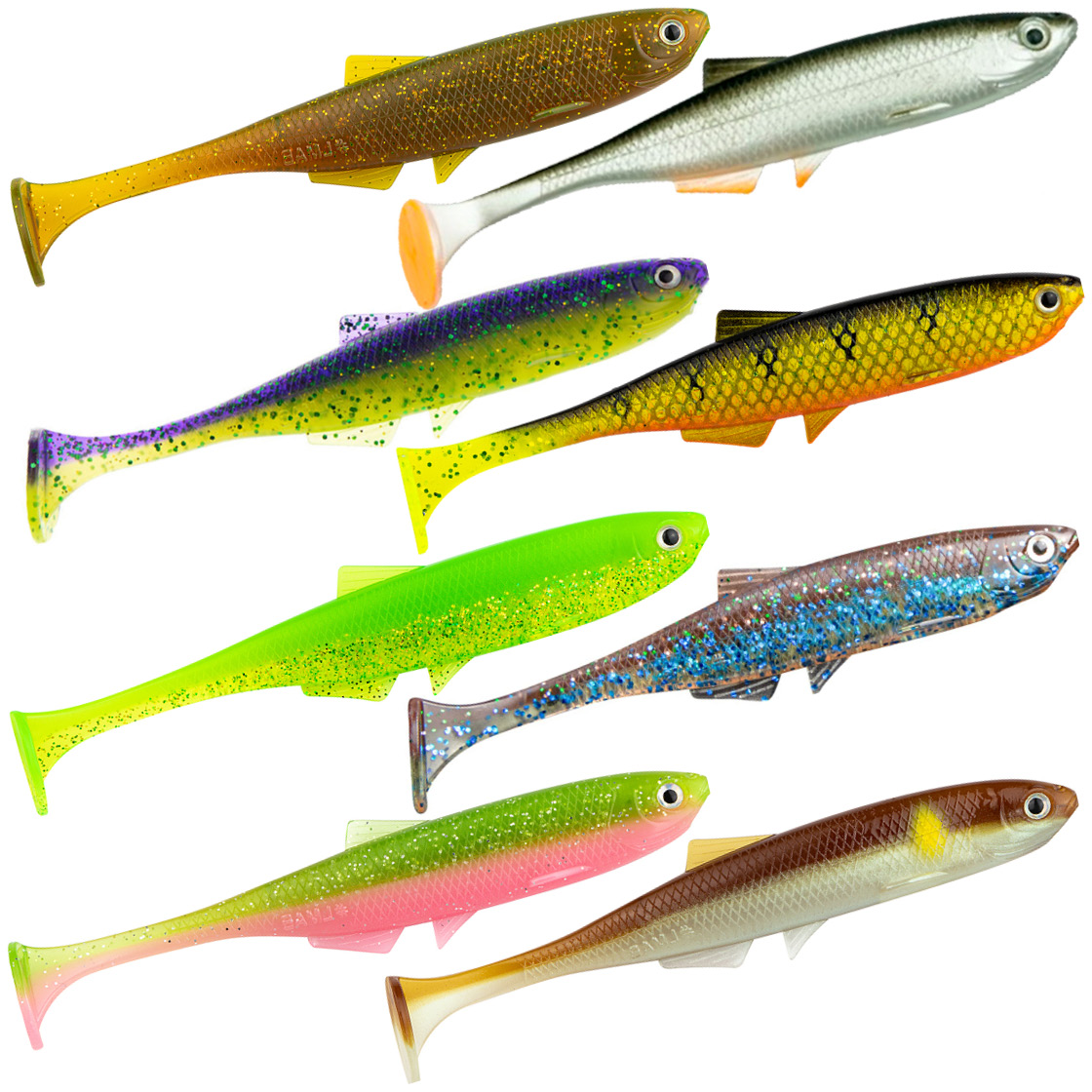 LMAB KØFI (KÖFI) Bleak Shad 12 cm poisson caoutchouc