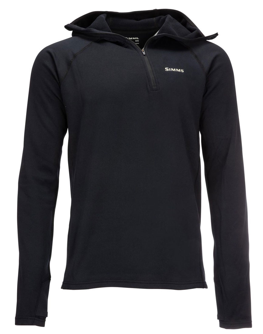 Simms Heavyweight Baselayer Hoody Pullover noir