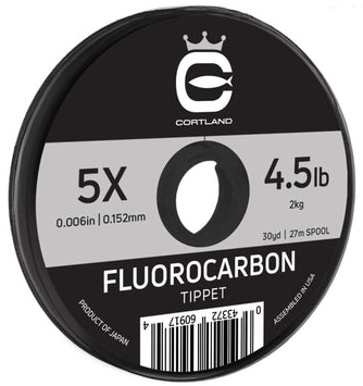 Cortland Fluorocarbone Tippet Ultra Clear Bas de ligne 30 yds