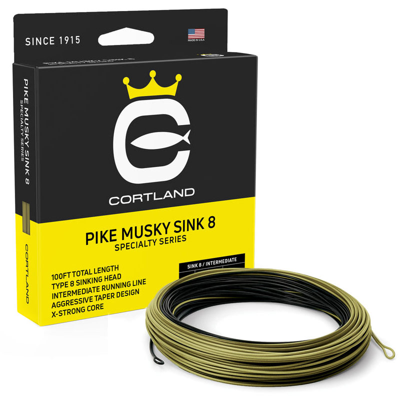 Cortland Pike Musky ligne à mouche Sink8