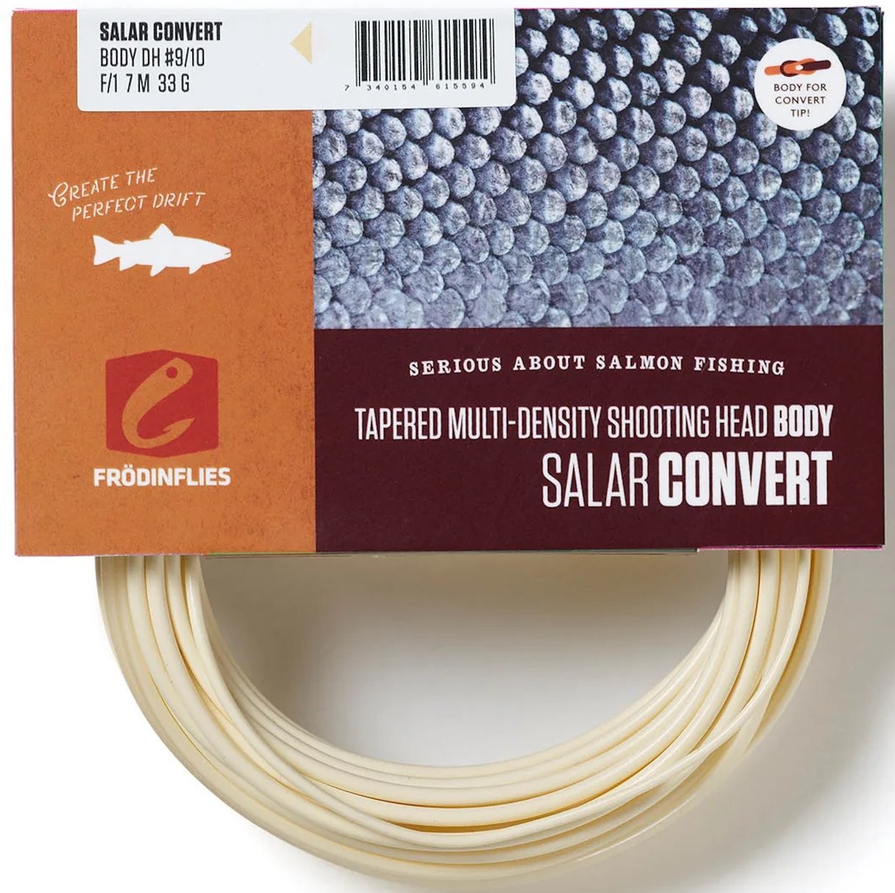 Frödin Salar Convert Short Spey Doublehand Shooting Head Tête de tir intermédiaire flottante