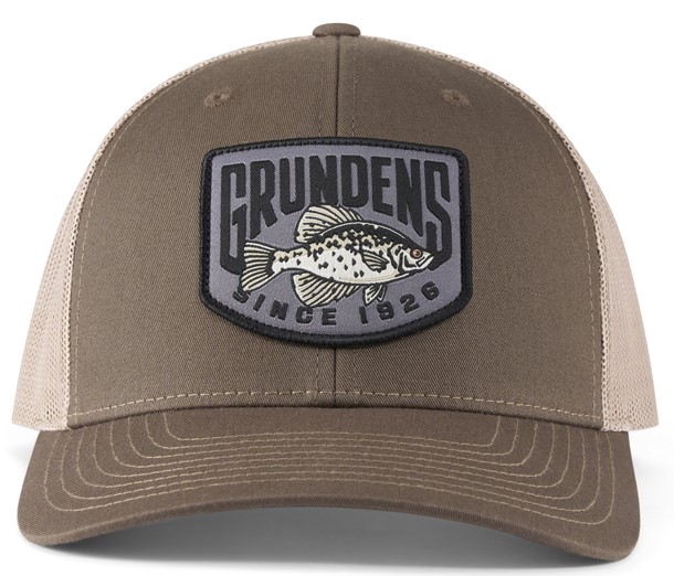 Grundéns Crappie Patch Trucker Cap casquette driftwood/khaki