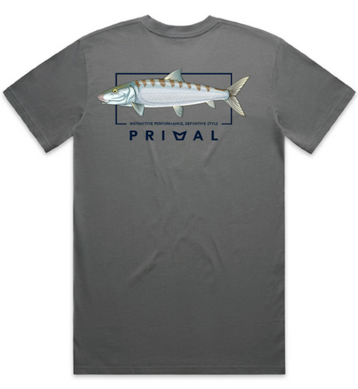 Tee Primal Artist Bonefish Steel Grey