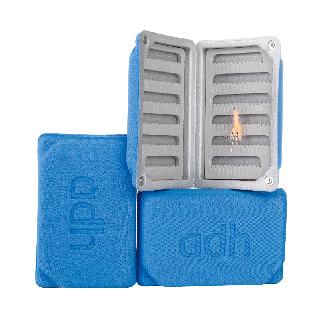 adh-fishing Foam Fly Box Boîte à mouches Medium Ultralight blue