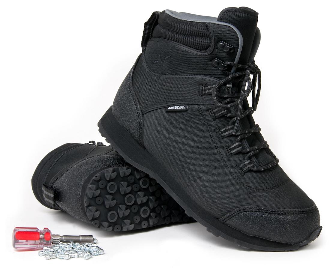 Guideline Kaitum chaussures de wading avec semelle en caoutchouc et crampons