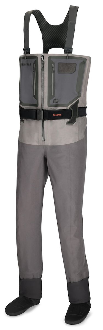 Simms G4 Zip Stockingfoot waders avec fermeture éclair dark slate
