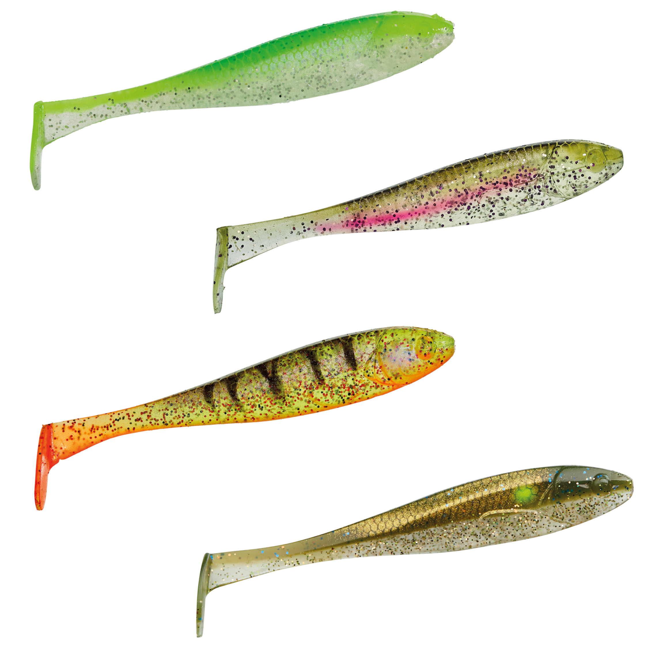 Illex Magic Slim Shad 5'' / 12,7 cm Set de 5 appâts souples