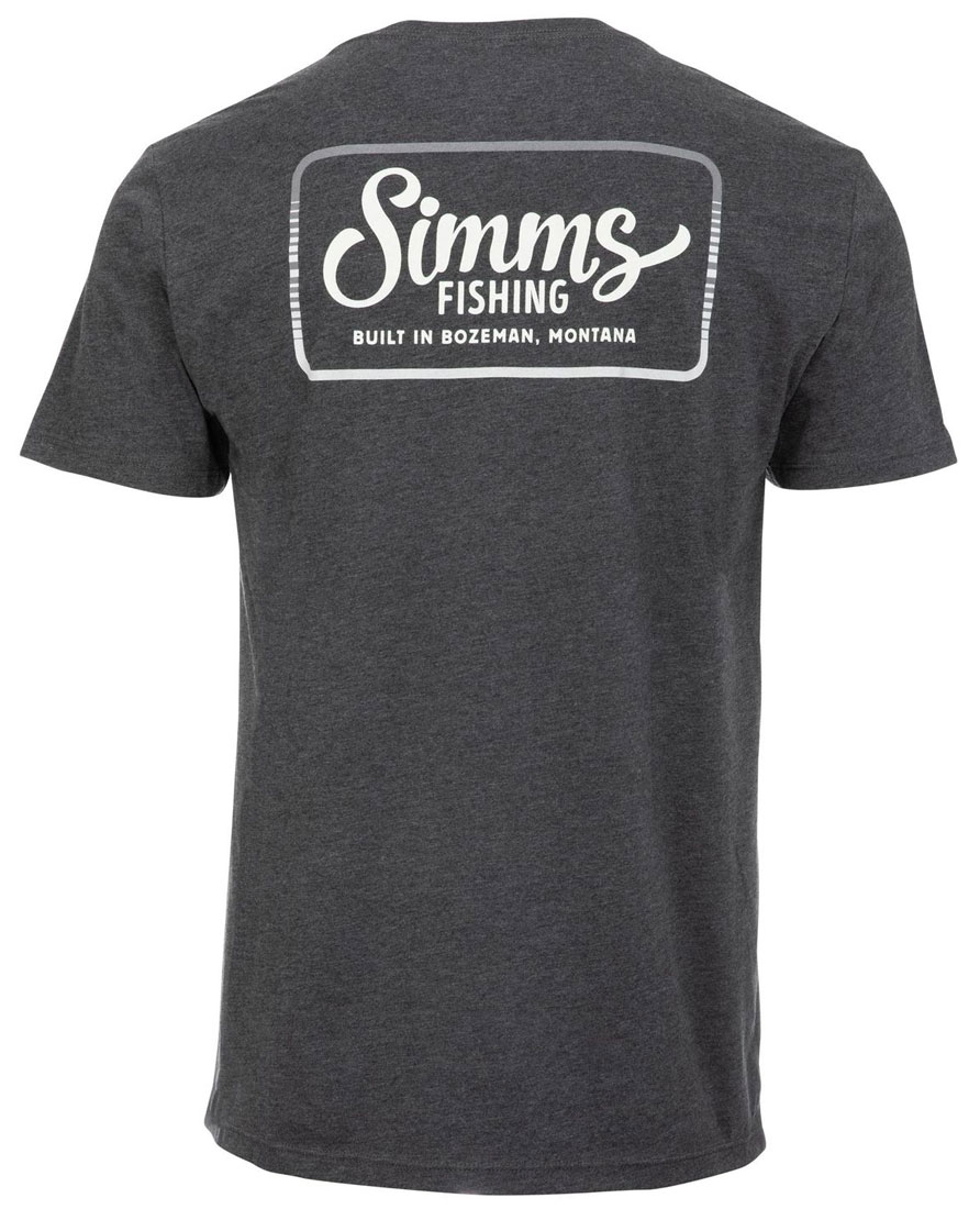 Simms Two Tone Pocket Tee T-shirt charcoal heather