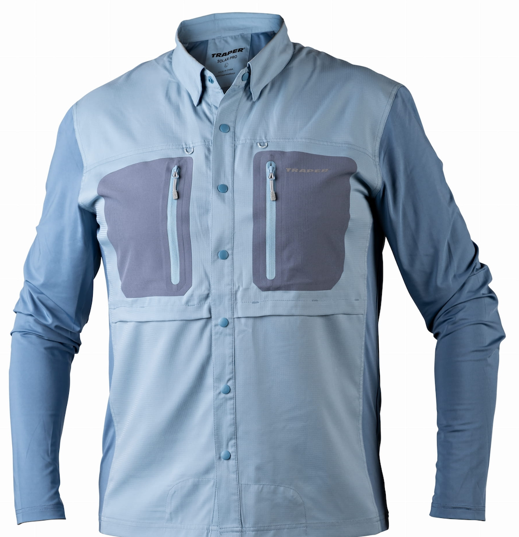 Traper Solar Pro UPF 50+ chemise de pêche Light Denim
