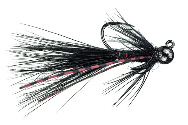MFC Jig Mini Bugger Black Nymphes Barbless