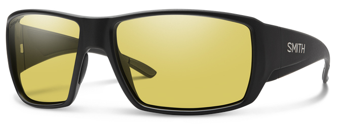 Smith Optics Lunettes polarisantes Guide's Choice CP - Matte Black (Polar Low Light Yellow)