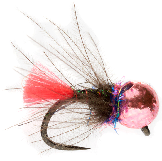 Fulling Mill Nymphes en tungstène - Micro Red Tag Pinky Barbless