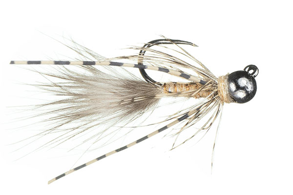 MFC Jig Mini Bugger Tan Nymphes Barbless
