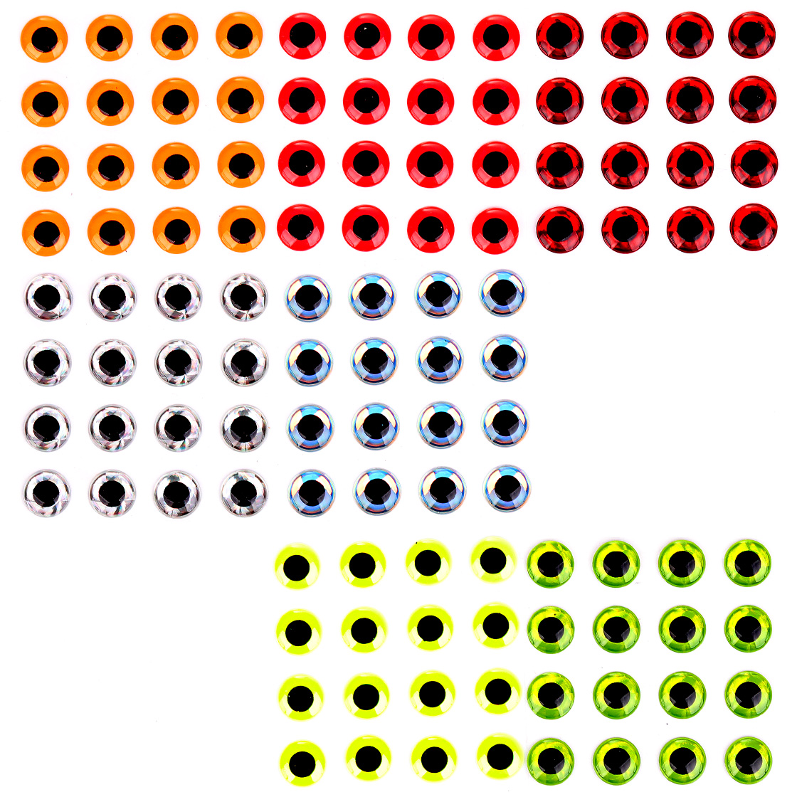 Fulling Mill yeux 3D en epoxy - Big Pack - Yeux