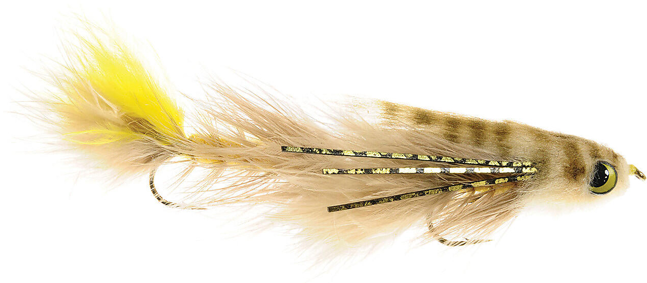 Guideline Streamer - Double Gonga havane/yellow