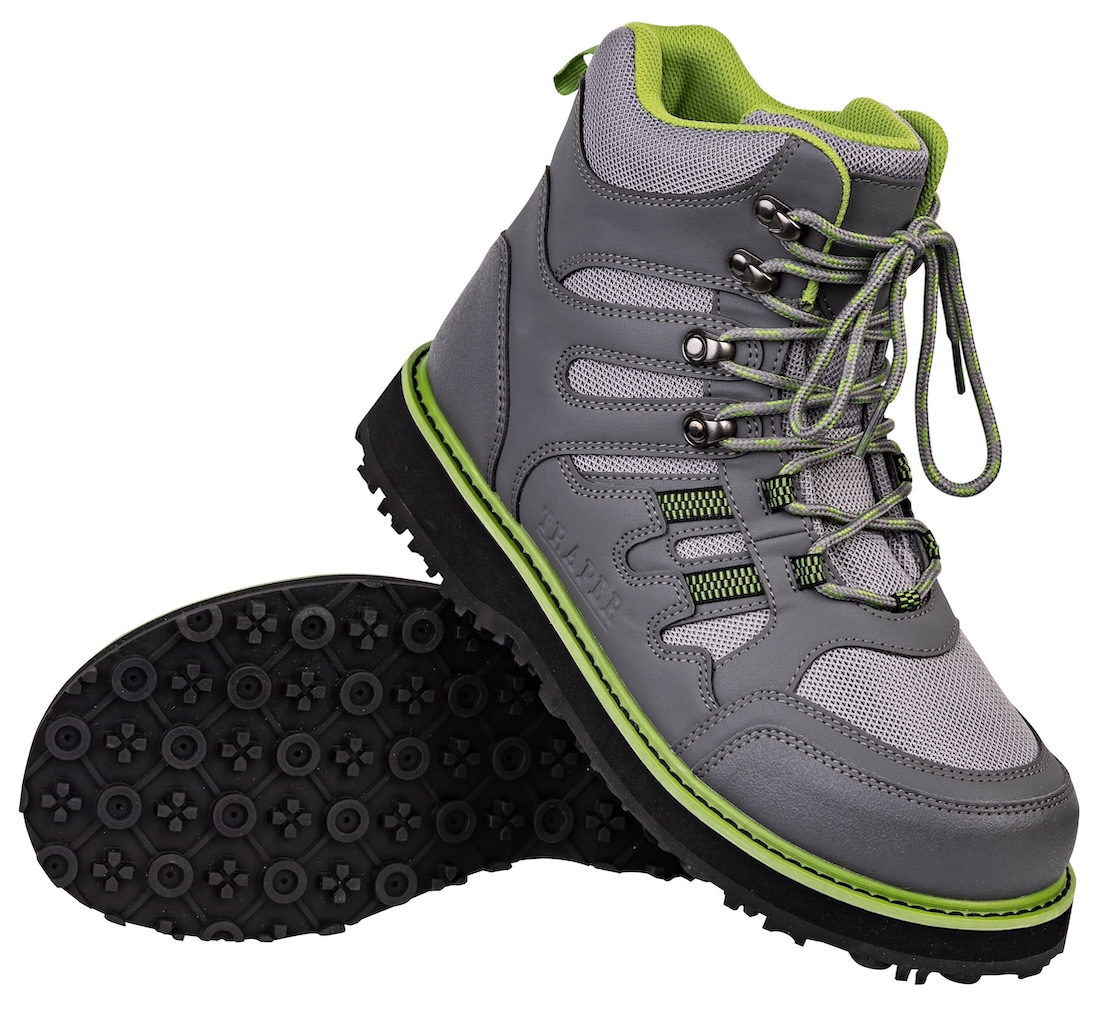 Traper Creek Junior chaussures de wading avec semelle en caoutchouc pour enfants et adolescents