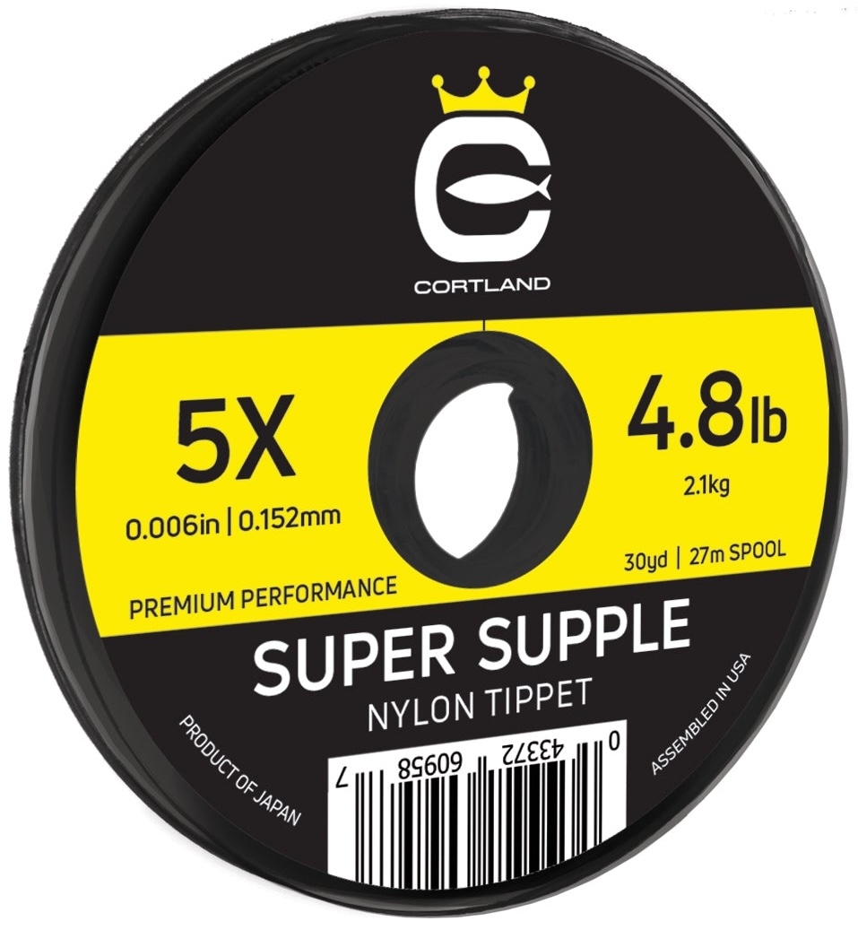 Cortland Super Supple Nylon Presentation Tippet Matériau du bas de ligne 30 yds