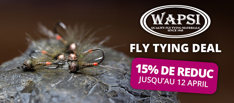 Wapsi Fly Tying Deal: 15% de réduction jusqu'au 12/4