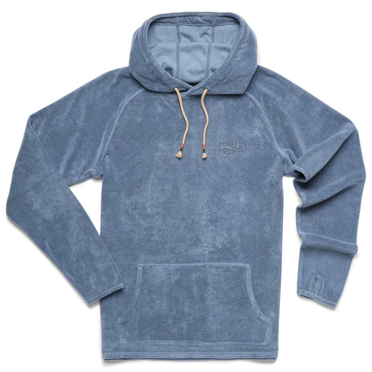 Howler Brothers Terrycloth Comfortable Hoodie - bleu mirage