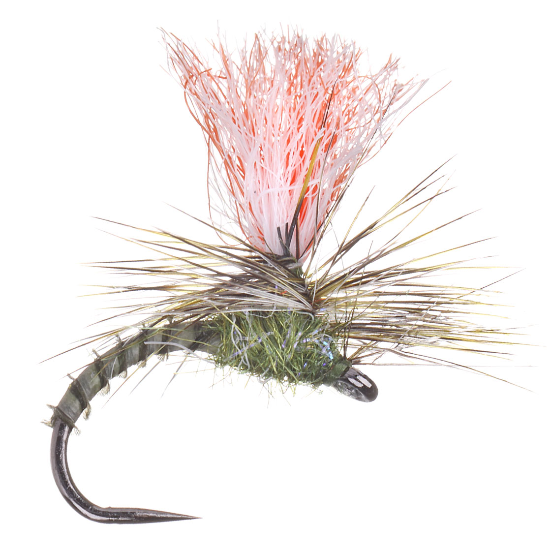 adh-fishing Mouche sèche Klinkhammer Olive sur AHREX by Superflies
