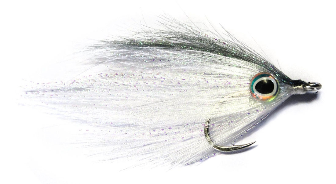 Fishient H2O Mouche d'eau salée - Magnetic Minnow grey & white