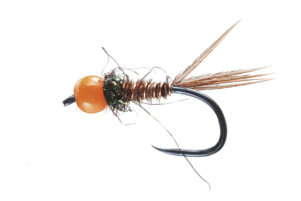 Soldarini Nymphes en tungstène - Pheasant Tail Orange Bead