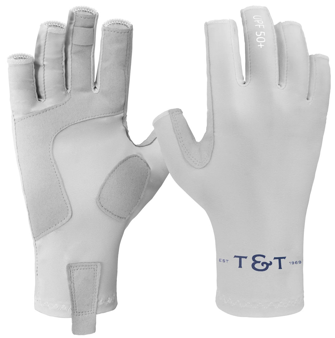 Thomas & Thomas Sun Gloves Cool Grey UPF50+ Protection solaire