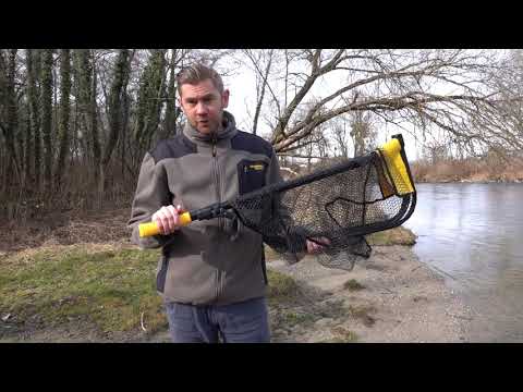Epuisette en aluminium caoutchouté Sportex