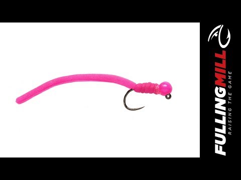 Fulling Mill Nymphes - Tungsten Squirminator Hot Head Jig Pink Barbless
