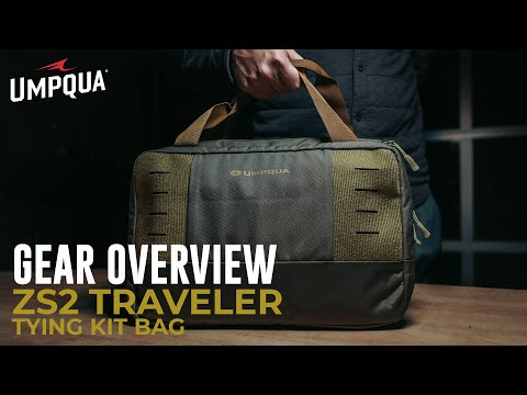 Umpqua ZS2 Traveler Fly Tying Kit Bag Sac de fixation olive
