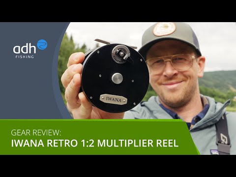Iwana Retro 1:2 Multiplier Salmon Moulinets de mouche Black & Silver