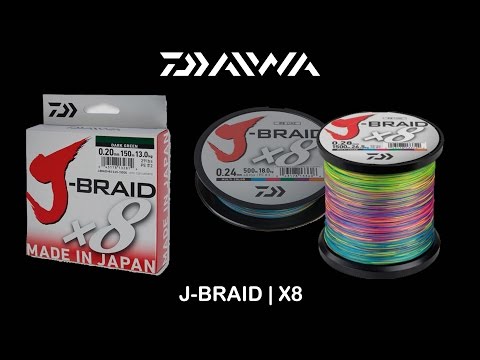 Daiwa J-Braid X8E chartreuse 8 - Tresse de gros diamètre