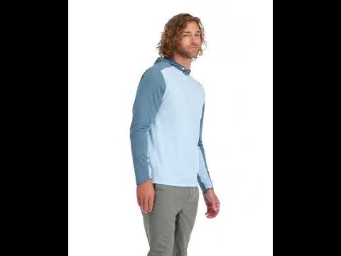 Simms BugStopper Hoody UPF50 protection UV & insectes Steel Blue Heather
