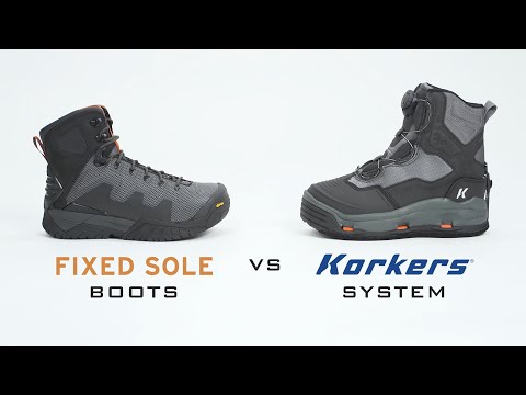 Korkers chaussures de wading Darkhorse (BOA), y compris feutre & semelle amovible en caoutchouc Vibram Korkers chaussures de wading Darkhorse (BOA), y compris feutre & semelle amovible en caoutchouc Vibram