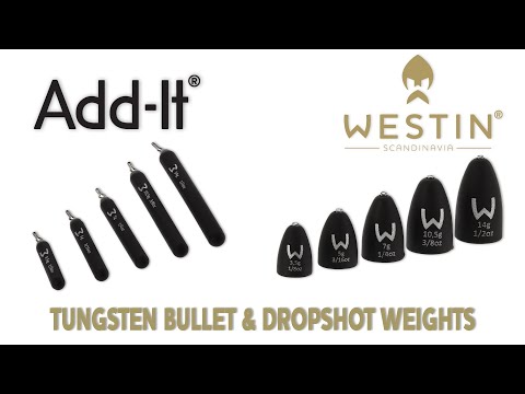 Westin Add-It Tungsten Dropshot Weights matte black