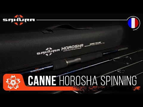 SAKURA HOROSHA Travel Canne à lancer 4 brins Canne de voyage