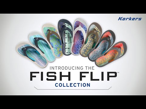 Korkers Fish Flip Flop Sandale Brook Trout