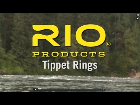 Rio Tippet anneaux avec aide à l'enfilage (anneaux de bas de ligne ou anneaux de piton)