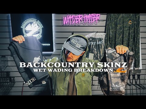 Backcountry Skinz AIRBLITZ™ Perforé Néoprène Wet Wading Leggings Unisex Pitch Black