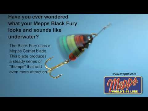 Mepps Black Fury Spinner noir/rouge