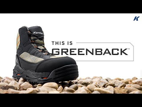 Korkers chaussures de wading Greenback incl. feutre semelle amovible
